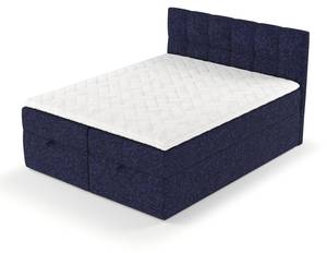 Boxspringbett Shay Marineblau - Breite: 200 cm