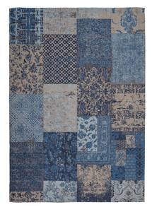 Tapis de salon coton vintage MELODY Bleu - 120 x 170 cm