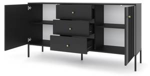 Sideboard Elba Schwarz - Breite: 155 cm