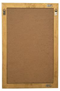 Wandspiegel KLARHEIT Gold - Massivholz - 4 x 90 x 60 cm