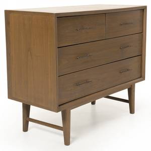 Commode 4 tiroirs en mindi Marron - En partie en bois massif - 45 x 84 x 100 cm