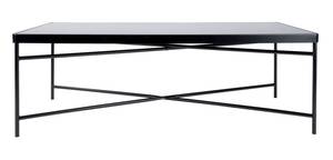 Table basse Smooth Noir - Verre - 60 x 40 x 120 cm