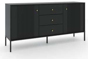 Sideboard Elba Schwarz - Breite: 155 cm