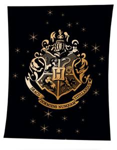 Decke Harry Potter Schwarz - Textil - 150 x 200 x 1 cm