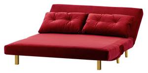 3-Sitzer Ausklappbares Sofa Flic Rot