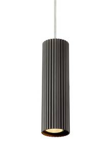 Costilla Pendentif Fer - 1 ampoule - Noir