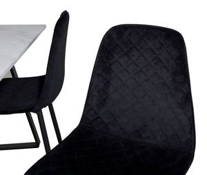 Essgruppe Estelle 44 (5-teilig) Schwarz - Massivholz - 90 x 75 x 140 cm