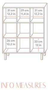 Standregale Mica Massivholz - Holzart/Dekor - 98 x 121 x 30 cm