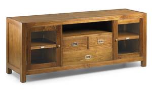 TV-SCHRANK AUS HOLZ BRAUN L 150 cm Braun - Holz teilmassiv - 150 x 60 x 45 cm