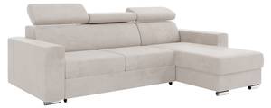 Ecksofa Voss L-Form Rechts Beige - Ecke davorstehend rechts - Longchair davorstehend rechts - Ottomane davorstehend rechts - Schlaffunktion davorstehend links