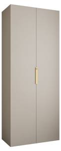 Armoire à portes battantes Como 4 Beige - Doré - 100 x 50 cm