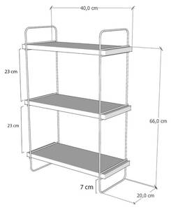 Regal Alterf Braun - Holzwerkstoff - 20 x 66 x 40 cm