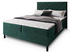 Boxspringbett ROKIS Grün - Breite: 140 cm