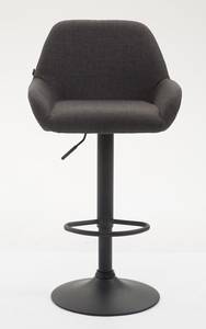 Tabouret de bar Braga Gris lava - Noir