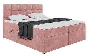 Boxspringbett Tapo 2 Rosé - Breite: 140 cm - H3