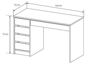 Schreibtisch MEGAN Weiß