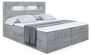 Boxspringbett - ORGOL Grau - Breite: 200 cm - H3