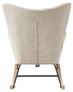 Fauteuil à bascule SUZIE Beige - Textile - 77 x 90 x 67 cm