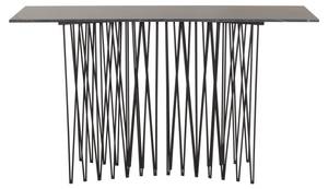 Table d'appoint STONE ST37 Noir - Bois manufacturé - Matière plastique - 37 x 74 x 130 cm