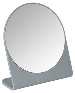 BARCELONA Kosmetikspiegel, Ø 17,5 cm Grau - Kunststoff - 18 x 19 x 7 cm