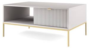 Couchtisch NOVA Grau Goldbeine Grau - Gold