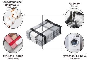 Geschirrtücher 00000014 4er-Set Schwarz