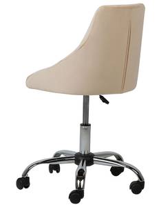 Chaise de bureau PARRISH Beige - Noir - Argenté