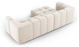 modulares Ecksofa SERENA 3 Sitzplätze Hochglanz Beige