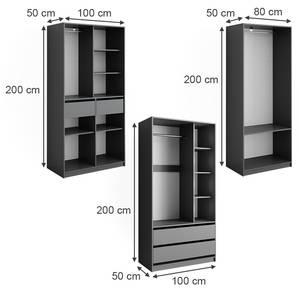 Kleiderschrank Elmo 50211 Anthrazit