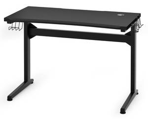 Ergonomischer Schreibtisch Schwarz - Holzwerkstoff - 60 x 76 x 115 cm