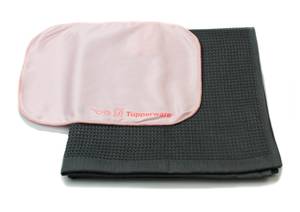 TUPPERWARE FaserPro Durchblick+GLASTUCH Pink - Textil