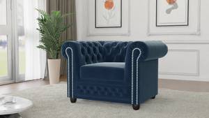 Polstergarnitur Karl 3+2+1, Chesterfield Marineblau