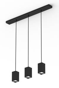 Suspension Cube Linear H10 X3 Noir