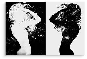 Image Sur Toile Silhouettes De Femmes 70 x 50 x 50 cm