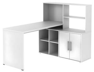 Bureau traditionnel LEON Blanc - Bois manufacturé - 120 x 120 x 150 cm