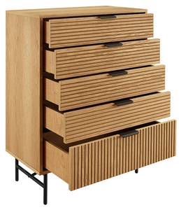 Kommode Lahti Braun - Holzwerkstoff - 80 x 113 x 40 cm