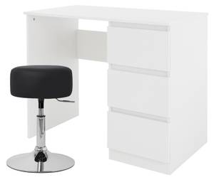 Bureau avec pouf 90x76x50 cm Mélaminé