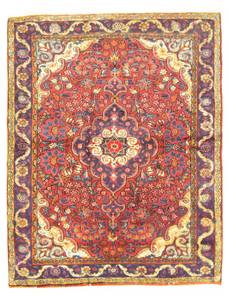 Hamadan - 140x110cm Rot - Naturfaser - 110 x 1 x 140 cm