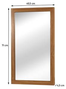 Teak-Wandspiegel M75 Braun - Glas - Holzart/Dekor - Holz teilmassiv - 40 x 71 x 4 cm