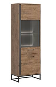 Vitrinenschrank Luton Braun - Holzwerkstoff - 67 x 197 x 40 cm