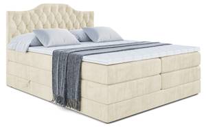 Boxspringbett VILA-1 KING Ecru - Breite: 180 cm