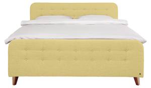 Nordic Box Boxspringbett Gelb - Breite: 162 cm - H3