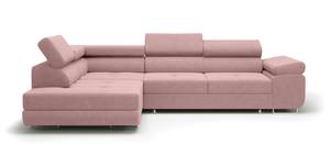 Ecksofa Eckcouch Almada L Form Couch Pink - Ecke davorstehend links