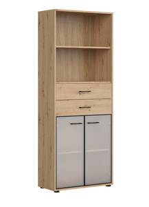 Highboard Space Office Braun - Holzwerkstoff - 80 x 203 x 38 cm