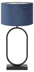 Lampe de table Jamiri/Velours Noir - Bleu