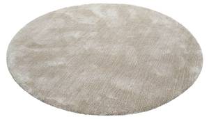 Hochflorteppich relaxx Beige - Sandbraun - 120 x 120 cm - Durchmesser: 120 cm