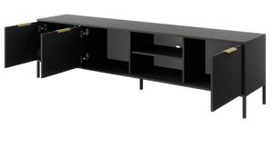 TV-Kommode LARSONS Grau - Holzwerkstoff - 202 x 53 x 40 cm