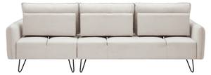 Ecksofa LEVI Beige - Metall - Textil - 267 x 88 x 186 cm