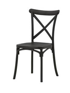 Esszimmerstuhl Crosett 2er Set Schwarz - Kunststoff - 52 x 90 x 55 cm