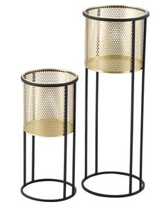 Set 2 Supports de Plantes Malmedy Doré - Métal - 24 x 70 x 24 cm